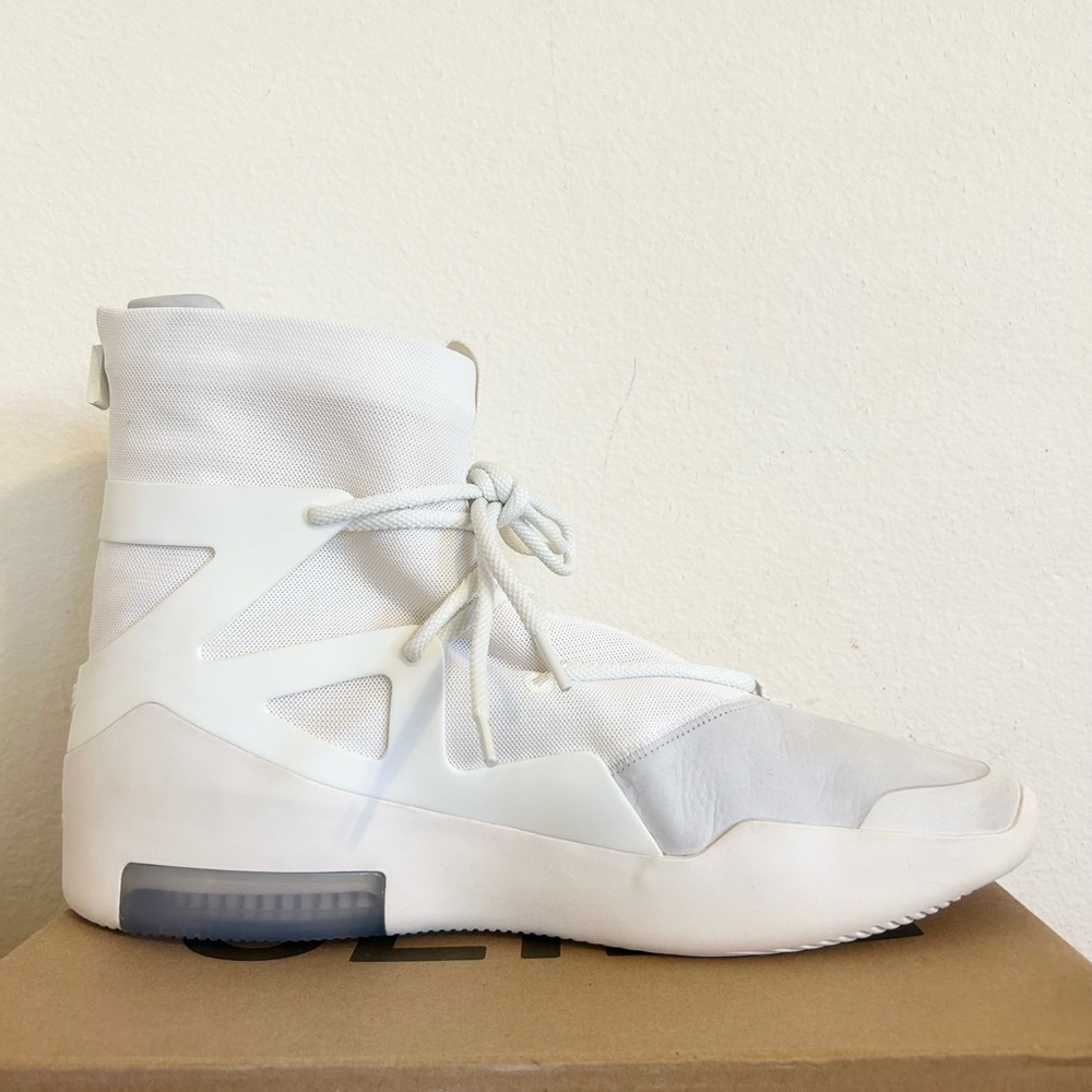 SOLD ❌ Nike Air Fear of God 1 Sail size 14 AR4237-100 2019 PRE-OWNED - Picture 3 of 10